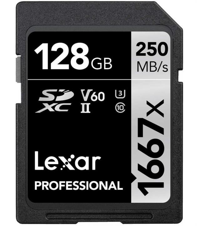 کارت حافظه Lexar128GB Professional 1667x UHS-II SDXC